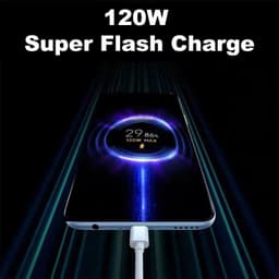 Thumbnail Fonken 120W Turbo Cáp Sạc USB Loại C Dây Dữ Liệu Cho Xiaomi Mi 13 12 Pro Redmi Note 11 12 Realme POCO 2