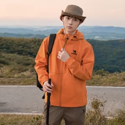 Thumbnail Camel CROWN Áo khoác leo núi chống gió và chống nước ngoài trời 2