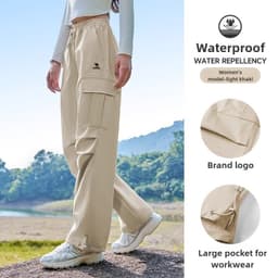 Thumbnail Quần yếm nữ CAMEL CROWN Quần dệt ngoài trời chống thấm nước Quần đi bộ đường dài 1