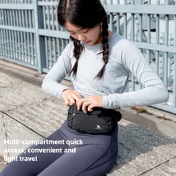 Thumbnail Camel CROWN Chạy Túi Thắt Lưng Lưu Trữ Đa Năng Túi Thể Thao Dây Kéo Túi Chống Thấm Nước 4