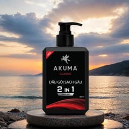 Thumbnail Dầu Gội Sạch Gàu AKUMA CLASSIC 380ml - Tắm & Gội 2 Trong 1 - Hương Nước Hoa Nam Tính 4