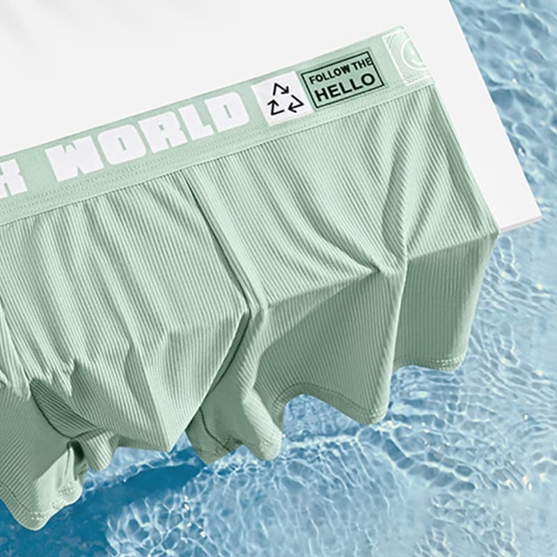 Ảnh Ecmln Quần Lót Boxer Lụa Lạnh Siêu Mỏng Thoáng Khí Thoải Mái Cho Nam Giới Có size Lớn 4