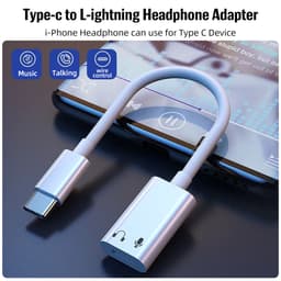 Thumbnail Cáp chuyển đổi sạc/âm thanh tai nghe FONKEN USB C sang iOS thích hợp cho iPhone 15 Pad Pro Samsung 3