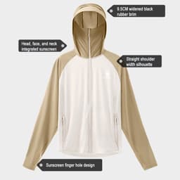 Thumbnail CAMEL CROWN Chống Tia Cực Tím Ánh Sáng Ban Đầu Sợi Chống Nắng Quần Áo Màu Va Chạm Áo Khoác Nam Nữ Cặp Đôi 3
