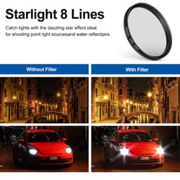 Thumbnail Bộ lọc ống kính máy ảnh điện thoại Fonken 52mm 8 dòng + kẹp cpl starlight thông dụng có thể điều chỉnh 3