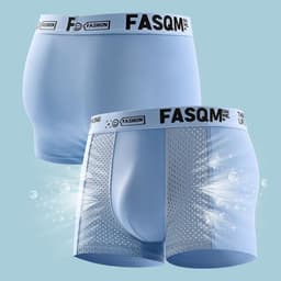 Thumbnail Quần Lót Boxer Nam Dạng Lưới Thoáng Khí Plus Size XL-5XL 2