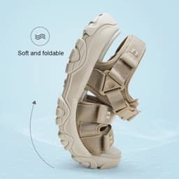 Thumbnail Giày đi biển ngoài trời thông thường dành cho nam CAMEL CROWN dép thể thao đế dày thoáng khí 3