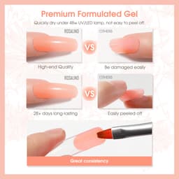 Thumbnail Rosalind Poly Nail Gel Nối Dài Ba Lan Xây Dựng Nhanh Lâu Dài Acrylic Móng Tay Giả Pha Lê Lấp Lánh UV Poly Nail Gel Ba Lan 4