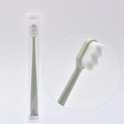 Thumbnail Bàn chải đánh răng ANNIES lông nano siêu mềm làm sạch sâu chăm sóc răng miệng nhỏ gọn khi du lịch 2