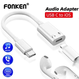 Thumbnail Cáp chuyển đổi sạc/âm thanh tai nghe FONKEN USB C sang iOS thích hợp cho iPhone 15 Pad Pro Samsung 1