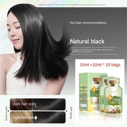 Thumbnail 1 Hộp 10 Tinh Chất Nhuộm Tóc CQRZEN Chiết Xuất Từ Thực Vật Tự Nhiên Dễ Tẩy Rửa Màu Sắc 4