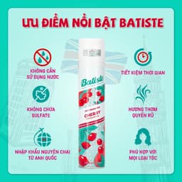 Thumbnail Dầu Gội Khô Batiste Dry Shampoo Thơm Mát, Bồng Bềnh 200ml Daily Beauty 4