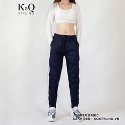 Thumbnail Quần jogger kaki co giãn KQSTYLING premium xanh đen 2