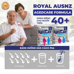Thumbnail Combo 2 Sữa Hoàng Gia Úc Royal Ausnz AGED CARE FORMULA Dành Cho Người Cho Người Trên 40 Tuổi Hộp 900g 2