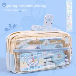 Thumbnail Aubess [Mua 1 Tặng 1] Hộp đựng bút chì nhiều lớp – Sức chứa lớn, vải chống thấm nước có ngăn riêng tư & khóa kéo an toàn cho đồ dùng thiết yếu ở trường/văn phòng 2