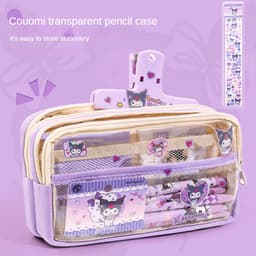 Thumbnail Aubess [Mua 1 Tặng 1] Hộp đựng bút chì nhiều lớp – Sức chứa lớn, vải chống thấm nước có ngăn riêng tư & khóa kéo an toàn cho đồ dùng thiết yếu ở trường/văn phòng 3
