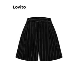 Thumbnail Lovito Quần short túi sọc thanh lịch dành cho nữ L105MD634 1