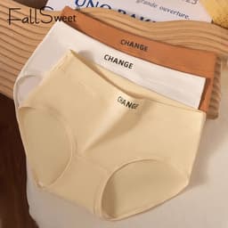Thumbnail FallSweet 40-75KG Quần Lót cotton Lưng Vừa Mềm Mại Thoáng Khí Cỡ Lớn l-2xl Thời Trang Cho Nữ 4