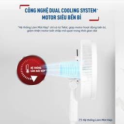 Thumbnail Quạt đứng có điều khiển từ xa Tefal Turbo Silence Plus VH689690 - Gió đối lưu đa chiều 4
