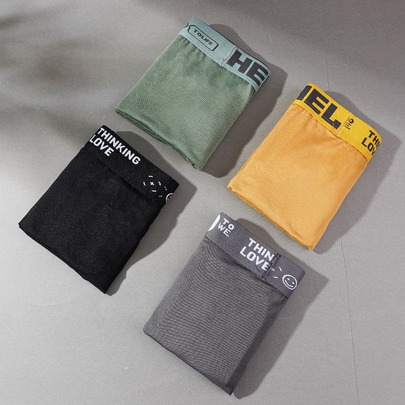 Ảnh Ecmln Quần Lót Boxer Nam Dạng Lồi Chữ u Thoáng Khí plus size 3