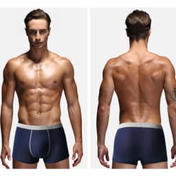 Thumbnail Quần Lót boxer cotton Không Đường May Màu Sắc Đơn Giản Cho Nam Giới Có Size xl-4xl 2