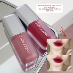 Thumbnail BẠC HÀ NGỌT NGÀO Mờ Sô Cô La Son Bóng Lip Glaze Kem Son Môi Lỏng Trang Điểm Làm Đẹp Không Dính Cốc Chống Thấm Nước Dành Cho Phụ Nữ Mỹ   * KÍNH 2