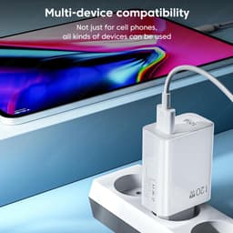 Thumbnail Củ Sạc Nhanh Chuẩn eu es uk qc 5.0 120w Cho Điện Thoại xiaomi fonken 3