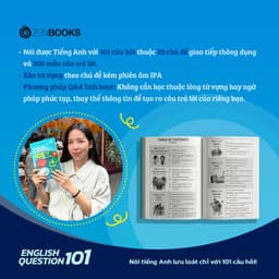 Thumbnail Sách - ENGLISH QUESTION 101: Lộ Trình Học Giao Tiếp Qua Q&A - Zenbooks 3