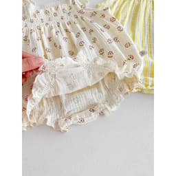 Thumbnail Body 2 Dây Nhún Ngực Cho Bé Gái Sơ Sinh 1 2 Tuổi MINTSCLOSET Quảng Châu - BS6415 4