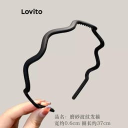 Thumbnail Cài tóc rửa mặt Lovito chống trượt lượn sóng hoạt hình dễ thương cho nữ LFA18624 1