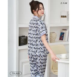 Thumbnail BỘ MẶC NHÀ SHE BY ZAM - TSLA29 - BỘ NGẮN TAY QUẦN LỬNG MICKEY XÁM 2