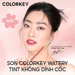 Thumbnail Son Bóng Mờ Colorkey Watery Son Môi Dạng Lỏng Chống Dính Chống Thấm Nước Trang Điểm Môi 1.8G 2