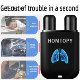 Thumbnail EELHOE 【sẵn sàng giao hàng】homtopy Hộp thảo dược làm sạch gan mũi hai lỗ Thanh làm mới buồn ngủ Dầu mát khi  i xe Chống buồn ngủ 1