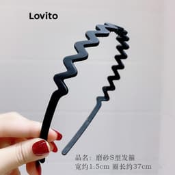 Thumbnail Cài tóc rửa mặt Lovito chống trượt lượn sóng hoạt hình dễ thương cho nữ LFA18624 3