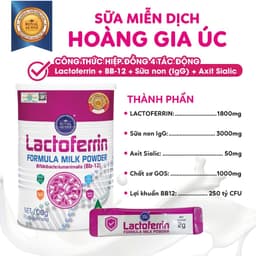 Thumbnail Sữa Hoàng Gia Úc Lactoferrin Formula Milk BB-12 ROYAL AUSNZ Hỗ Trợ Tăng Cường Hệ Miễn Dịch Cho Trẻ 100g 2