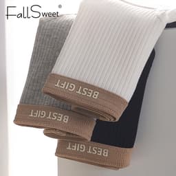 Thumbnail Fallsweet Quần Lót Cotton Thời Trang Cho Nữ Giữa Eo Thoáng Khí Ren Quần Lót Plus Kích Thước Thoải Mái Đồ Lót Mông Nâng 4