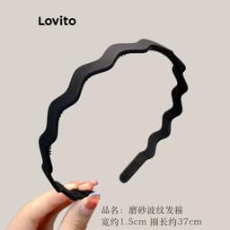 Thumbnail Cài tóc rửa mặt Lovito chống trượt lượn sóng hoạt hình dễ thương cho nữ LFA18624 2