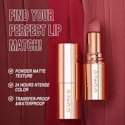 Thumbnail O.TWO.O  Frosted Lipstick Parity Upper Lip Color Lock Beauty And Health Long Lasting Lipstick Light And Makeup-free Rich And Full Lipstick 24H Long-lasting Silky Soft *GLASS 2