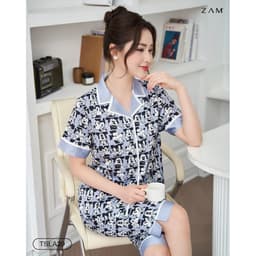 Thumbnail BỘ MẶC NHÀ SHE BY ZAM - TSLA29 - BỘ NGẮN TAY QUẦN LỬNG MICKEY XÁM 1