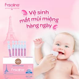 Thumbnail Nước muối sinh lý Fysoline Pháp - Vệ sinh mắt, mũi, miệng cho bé hàng ngày - Hộp 40 ống x 5ml 2