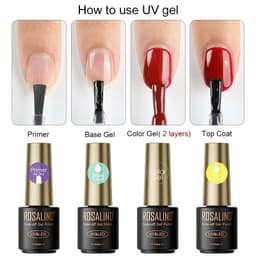 Thumbnail Rosalind Cường Lực Top Coat Gel Sơn Móng Tay Ngâm Tắt UV Móng Tay Đế Top Coat Gel Ba Lan Để Bảo Vệ Móng Tay 2