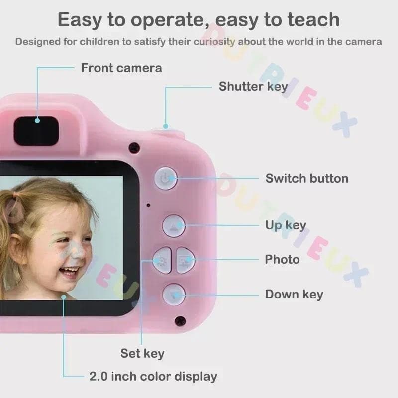 Ảnh Đồ Chơi Trẻ Em Camera Kỹ Thuật Số Vintage Camera Trẻ Em Chiếu Video Camera Chụp Ảnh Ngoài Trời 8GB Quà Tặng Cho Trẻ Em 4