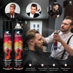 Thumbnail Gôm Xịt Giữ Nếp Tóc AKUMA HAIR SPRAY 390ml Hương Nước Hoa Chính Hãng Akuma 3