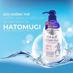Thumbnail Sữa Dưỡng Thể Trắng Da, Chống Nắng Hạt Ý Dĩ Reihaku Hatomugi (Đủ bộ) nội địa Nhật - Bahachiha 1