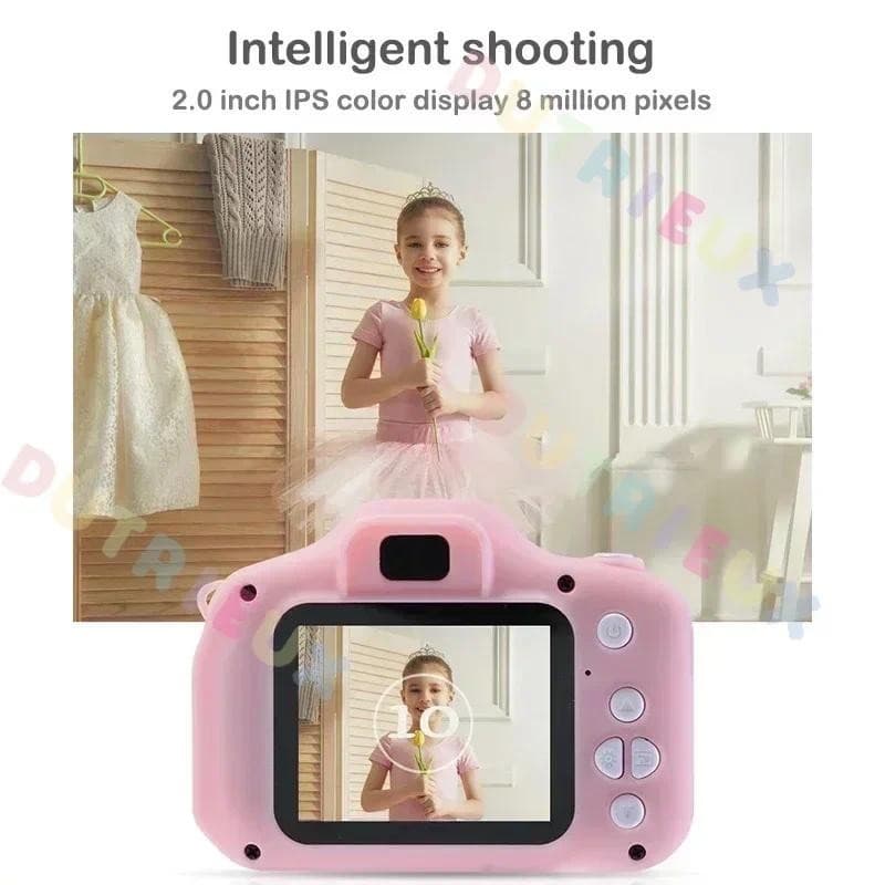 Ảnh Đồ Chơi Trẻ Em Camera Kỹ Thuật Số Vintage Camera Trẻ Em Chiếu Video Camera Chụp Ảnh Ngoài Trời 8GB Quà Tặng Cho Trẻ Em 3