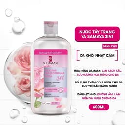 Thumbnail Nước tẩy trang YA SAMAYA 3in1 Micellar Water làm sạch, giữ ẩm và dưỡng mềm da dành cho mọi loại da 600ml 2