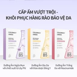 Thumbnail Combo 10 Mặt Nạ Giấy COLORKEY  Cấp Ẩm Luminous Vitamin B5 Facial Mask 25mlx10 2