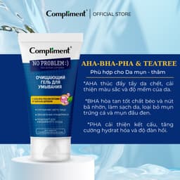 Thumbnail Gel Rửa Mặt Compliment No Problem Sạch Sâu Ngừa Mụn, giảm viêm 200ml 4