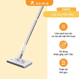 Thumbnail Cây lau kẹp khăn đa năng dùng 1 lần DM02 Zolele dùng lau bụi mịn các bề mặt - Chính hãng 2