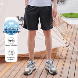 Thumbnail Quần Short CAMEL CROWN Nam Thoáng Khí Mồ Hôi Chạy Thể Dục Rời Thời Trang Quần chạy bộ Thường Ngày 1